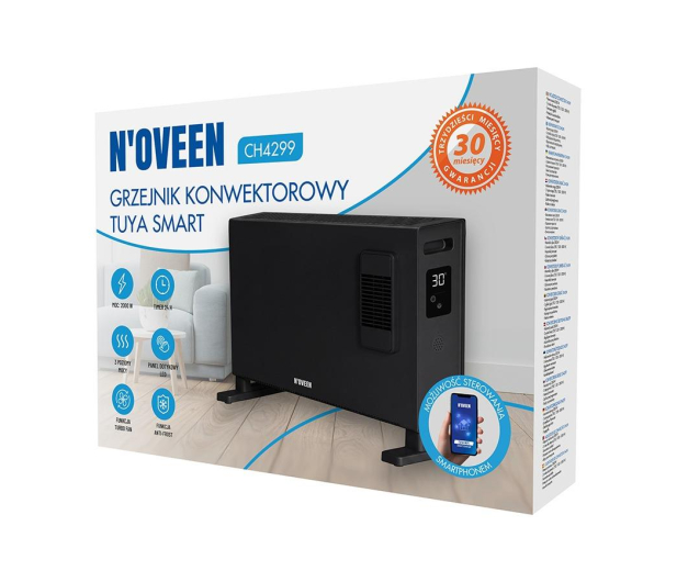 NOVEEN Grzejnik konwektorowy CH4299 WiFi Tuya Smart 2000W - 1601576 - zdjęcie 6